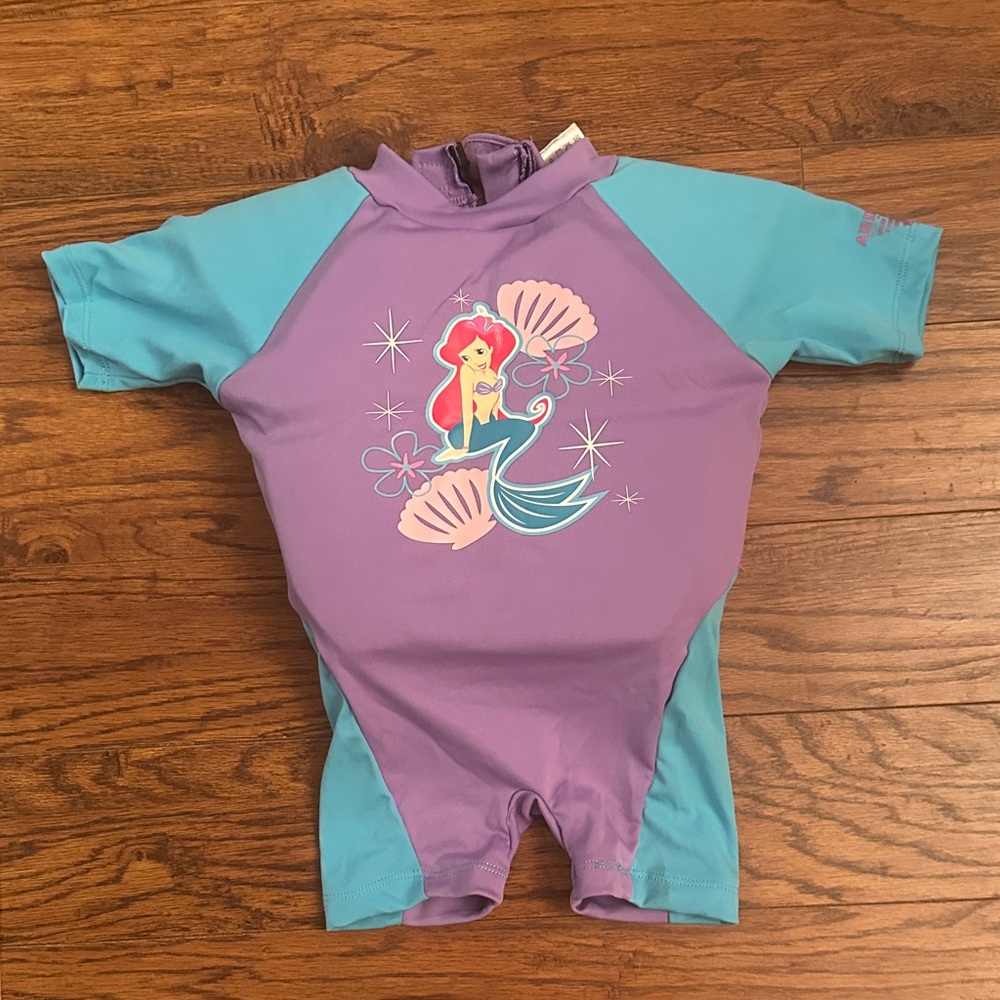 Disney Kids Swim Rashguard - Purple and Teal